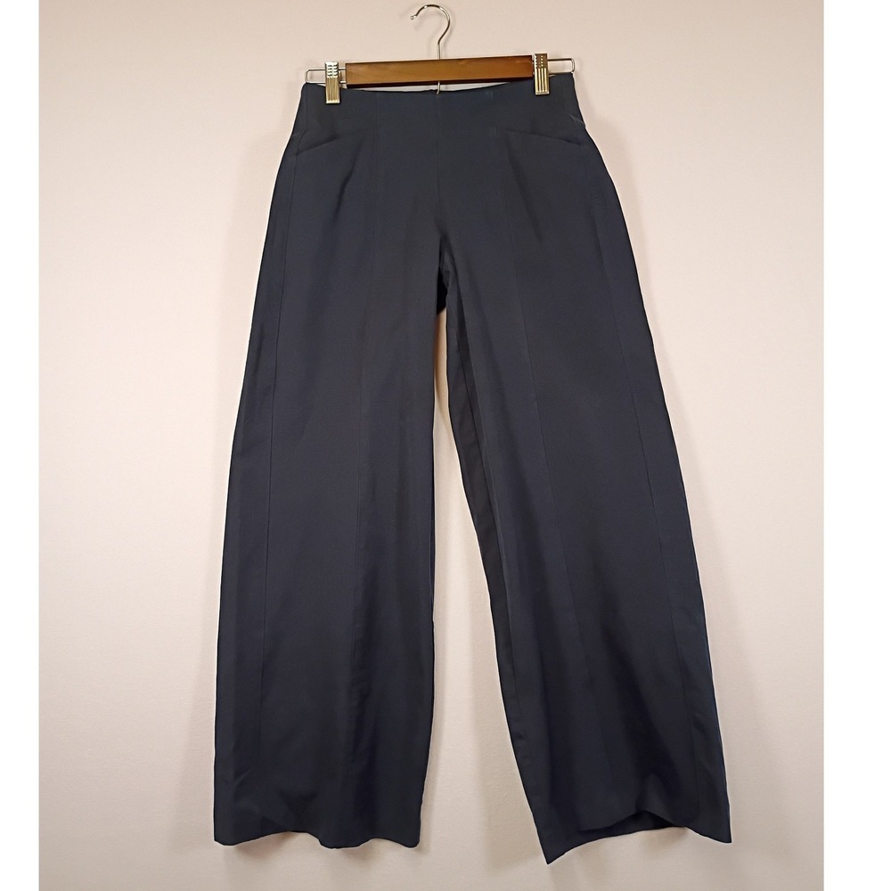 Dark Academia Old Navy Women XS Petite Navy Pixie High Rise Wide Leg Trousers